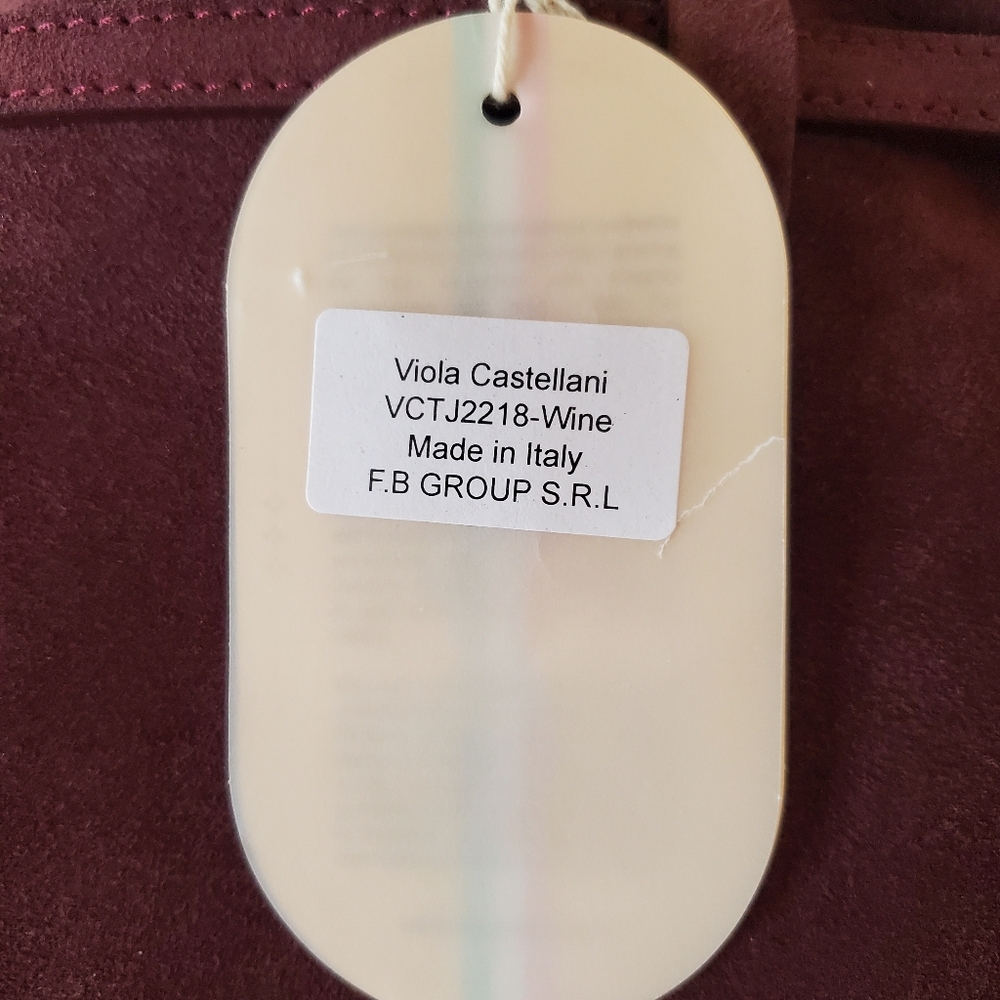 Viola Castellani Ciao! Suede Leather Bag NWT - Picture 13 of 13